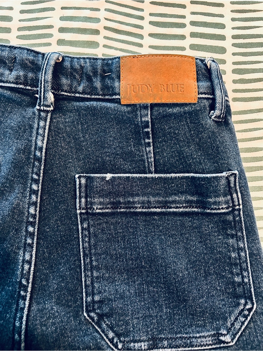Judy Blue Jogger Jeans Size 3/26 Dark Wash Drawstring Denim - Picture 8 of 9